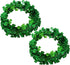 2Pcs St Patricks Day Tinsel Garland, 49.2 Ft Green Shamrock Garland Shiny Metallic Twist Garlands Hanging Glitter Clover Wreaths, St Patrick&