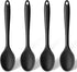 Silicone Spoons for Cooking, 4PCS 10.8 Inch Nonstick Kitchen Serving Spoons, Heat Resistant Silicone Cooking Utensils Set for Stirring, Mixing, Baking, House Warming Gifts & Stocking Stuffers