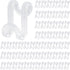 Hanger Hooks Space Saving, 60PCS Clothes Hanger Connector Hooks Closet Space Savers for Hanging Clothes, Clear