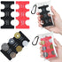 2 Pcs Yen Coin Organizer with PVC Pack, Japanese Coin Organizer, Portable Rectangle Coin Holder for Car, Plastic Coin Sorter Wallet with 6 Slots, Dispenser for Travel (Black, Red)