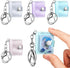 4 Pack 1 Inch Mini Small Photo Album 16 Pockets Photo Storage with Keychain Mini Album Keychain for Picture Card Holder Storage Book Wedding Anniversary Birthday