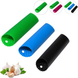 Garlic Peeler Skin Remover Roller Keeper,Easy Quick to Peeled Garlic Cloves with Silicone Tube Roller Garlic Peeling Kitchen Tool(3 Colors)