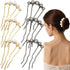 6 Pcs Wedding Pearl Hair Comb U-Shape Side Comb legant Vintage French Pearl Hair Pins Hair Clip Bridal Hair Accessories for Brides, Bridesmaid, Party, Daily, Holiday