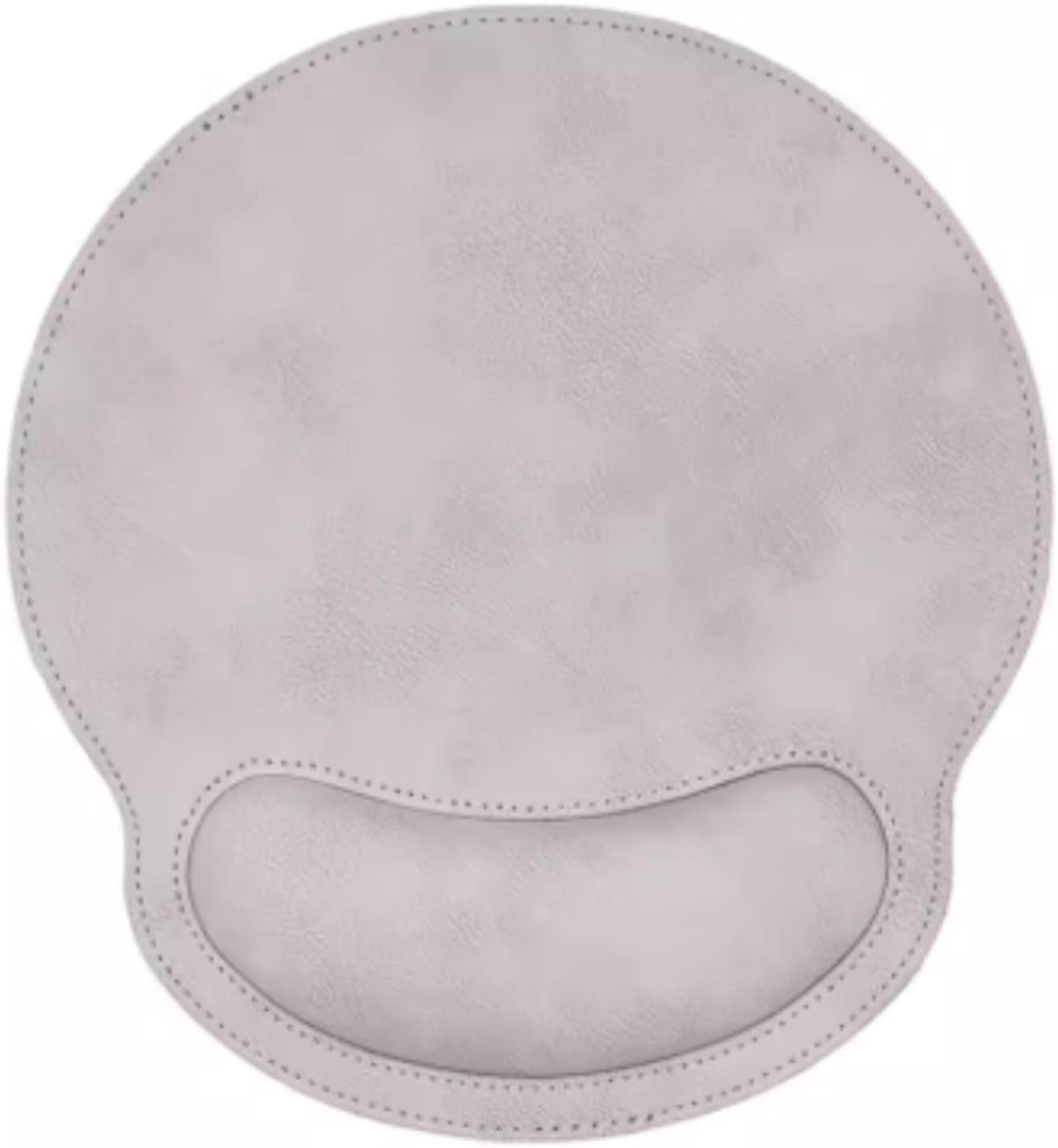 Leather Mouse Pad with Wrist Rest Support Ergonomic Office Computer Keyboard Hand Pad Non Slip Base for Desk Laptop (Grey)