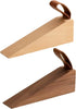 2 Pcs Walnut Door Stopper Door Jam for Floor Wedge Door Stop Hold Open Anti Slip Door Stopper for Home Office