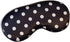 Black White Polka Dot Cooling Silky Sleep Eye Mask for Women, Nap Eye Cover for Students Office for Summer (Black)