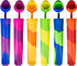 6 Pack Silicone Popsicles Molds, Multicolor Baby Popsicle Ice Pop Molds, Reusable DIY Frozen Popsicles Maker for Kids with Lid