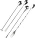 4 PCS Bar Spoon, 304 Stainless Steel Bar Mixing Spoon Stirrers Long Handle Spiral Pattern Mixed Drinks Tools for Drink