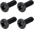 Black License Plate Screws for Lexus, Toyota, and Honda, Phillips Machine Pan Head 18-8, Stainless Steel, M6-1.0 x 16 mm Bolt (Pack of 4)