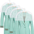 4 Pack Clear Clothing Hanger Shoulder Covers for Clothes Breathable Plastic Gusseted Garment Shoulder Dust Cover Bags Protectors for Hanging Clothes, Suit, Coats, Jackets, Dress Open Closet Storage