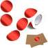 Red Embossing Stickers 2" Round Labels Foil Blank Stickers Metallic Seals for Package, Wedding Envelope, Graduation, Valentine&