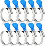 10 Pcs 1-1/2 Inch Pool Backwash Hose Clamp Adjustable Worm Gear Stainless Steel Hose Clamp Metal Pipe Tool for PVC Tubing Plumbing Dust Collection Automotive Mechanical Application