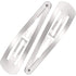 30 Pieces 3.1 Inch Large Metal Snap Hair Clips Nonslip Barrettes Women Hair Accessories(Silver)