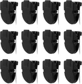 12pcs Cubicle Clips for Fabric Walls, Plastic Stainless Steel Fabric Panel Wall Clips Cubicle Hooks Cubicle Wall Accessories for Picture Note Memo Hanging