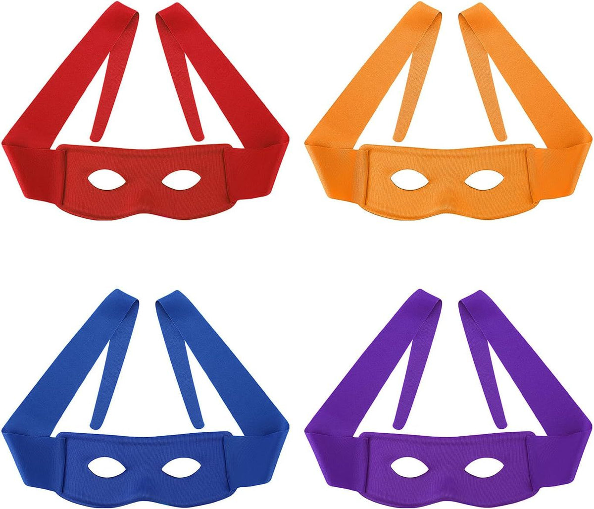 4pcs Turtle Eye Masks, Funny Halloween Masquerade Costume Eye Mask for Kids Adults Turtles Party Decorations for Birthday Cosplay Dress up Supplies
