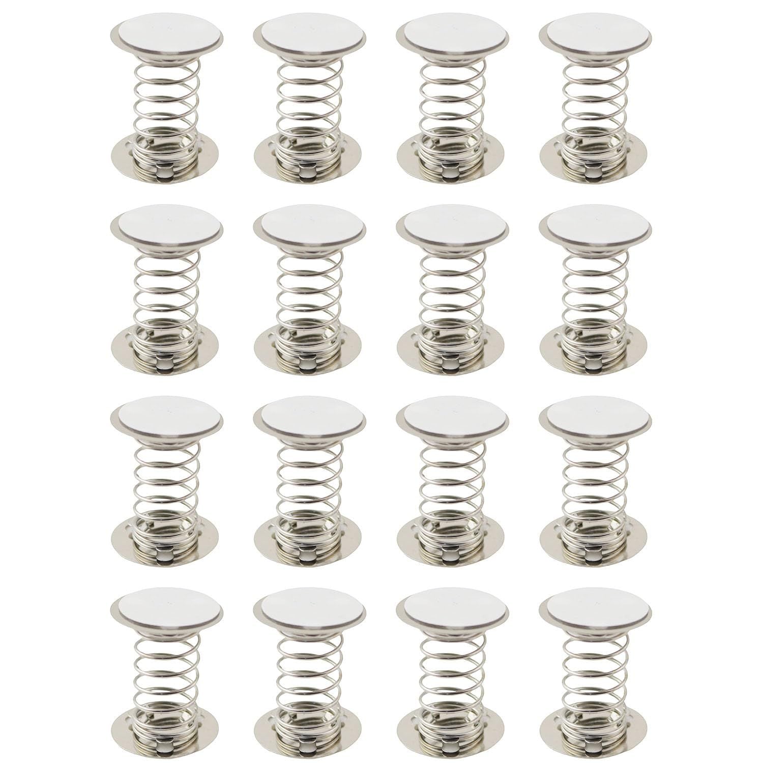 16PCS Double Sides with Adhesive Spring Base 3cm 304 Stainless Steel Accessories Spring Base DIY Toys Decorative Ornaments Shaking Head Supplies Production Accessories