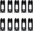 10pcs Black Battery Holder Case Box Clip for CR123 CR123A Lithium Battery