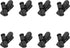 Headset Wire Clip  8PCS 360 Rotatable Earphone Earbud Cable Clips for 3-5mm Wide Eearphone Cable, Earpiece Clamp, Headphone Hook, Black