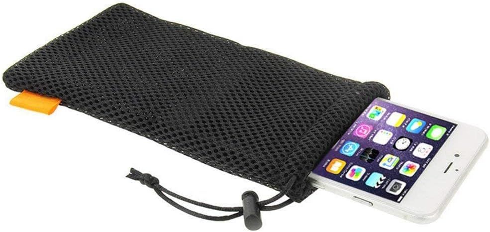 5-Pack Nylon Mesh Drawstring Storage Pouch Bag - 3.5 x 7.3 Inch