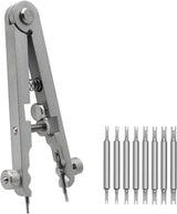 Watch Spring Bar Plier Tool Set Watchband Pliers with 10 Pins,Watch Wrist Ban Repair Remove Tool,Spring Plier Tweezer,Removal Tool for Watch Pin Strap Band Watch Link-Sliver