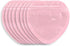 100pcs Pink Heart-Shaped Mylar Bags, 4"x4" Clear & Resealable Ziplock Packaging Bags for Business Essentials Supplies, Earring, Jewelry, Trinkets