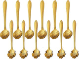 24PCS Gold Coffee Espresso Spoons, 5 Inch Stainless Steel Small Spoon for Dessert, Tea, Demitasse Stirring, Soup, Kitchen, Cafe or Bar