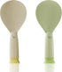 2PCS Plastic Rice Spoon, Non Stick Standing Rice Paddle, Heat Resistant Scooper for Kitchen, Cooker, Home, Restaurant
