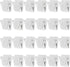 24Pcs Whiteboard Magnets, Strong Magnetic Clips Refrigerator Magnet, Magnet Clips Heavy Duty, White Metal Clip with Magnets for Home, Office, Classroom Teacher Supplies