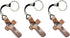 Walnut Wood Cross Keychain Black, Design Comfort Touch Pocket Size Prayer Worry Coin, Inspirational Christian Keychains Accessories Purse Charms for Men Women