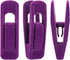 Purple Velvet Hangers Clips, Pants Hangers Velvet Clips, Strong Finger Clips Perfect for Thin Velvet Hangers (20 Pcs, Purple)