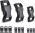 CooBigo 60 Pack Paracord Bracelets Buckles, 5/8, 1/2 and 3/8 Inch Contoured Paracord Buckles, Plastic Side Release Clasp for Parachute 550 Cord Bracelets Clasps Clip Dog Collar Accessories (20 Each)