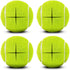 Precut Tennis Balls for Walkers, 4 PCS Heavy Duty Walker Accessories, Walker Tennis Balls Precut for Easy Installation, Universal Walker Glide Balls for Seniors, Furniture Legs & Floor Protection