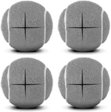 4 Pcs Tennis Balls Precut for Walkers Pre Cut, Walkers Legs Universal Precut GlideBalls for Indoor, Silent Gliding and Floor Protection（Grey）