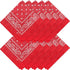 100% Cotton & Natural Fibers Bandana Scarf - Soft, Durable, Machine Washable – Unisex for Men & Women - 10 Pack