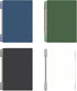 A5 Notebook Spiral Notebook Removable Spiral Binding Plastic Hardcover Journals 80 Sheets /160 Pages Lined Binding NoteBook for Writing Work School Supplies (A5 Grid -Blue Green Black white)