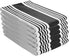 AMOUR INFINI Premium Kitchen Towels 100% Cotton Pack of 6, Highly Absorbent Quick Drying Super Soft Premium Dish Towel for Kitchen with Hanging Loop Hand & Tea Towels - 20x30 Inch (Black)