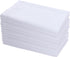 AMOUR INFINI Cotton Cloth Hemstitched Napkins Set of 12 - Soft Dinner Napkins with Hemmed Edges, Hotel Quality 20 x20 Inch for Home Dining, Table Decor (White)