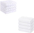 Homaxy Kitchen Towels, 16 x 28 Inches and 13 x 28 Inches, Set of 8 Bulk Cotton Kitchen Towels Set, Ultra Soft Absorbent Dish Towels for Washing Dishes, White