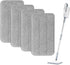 Microfiber Steam Mop Pads Compatible with FODFINU, Seyola & FEPPO and Wotaste Steam Mop Cleaner - Washable and Reusable Replacement Mop Pads for Floor Cleaning, 4 Pack