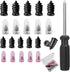 Tire Repair Nails Kit with 2 Sizes, Screw in Tire Repair Plugs with Box and Screwdriver, Fast Self-Service Tire Repair Tools for Car, Motorcycle, Truck, Tractor (20 pcs)