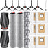 21 Pack Accessories Kit Compatible with eufy E28 Omni / E25 Omni Robot Vacuum, Replacement Parts include 1 Set(2) Main Brushes, 6 Dust Bags, 4 Filters, 2 Roller Mops, 6 Side Brushes, 1 Cleaning Tool