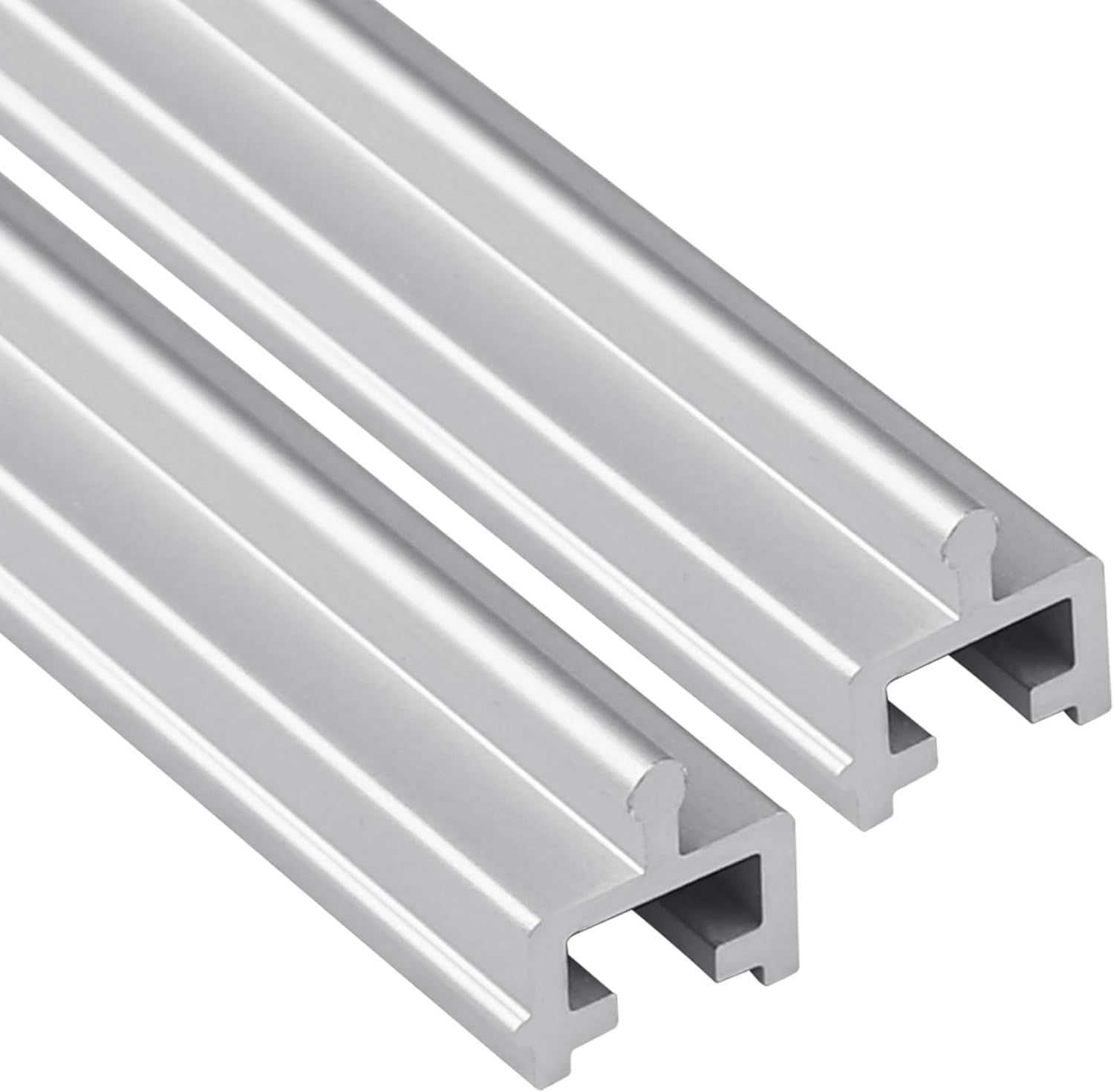 Xadnitu 96" in 2 Sections of 48" Aluminum Sliding Screen Door Track, Sliding Door Bottom Track for Screen Doors Guide or Replacement