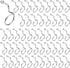 Xadnitu 50 Pieces 2" Diameter Screw Mount Bridle Rings, Heavy Duty Cable and Wire Support, Metal Cable Ring Hangers for Low Voltage Cable Wire Management