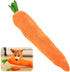 2026 New Dog Toys with Squeaker and Crinkle, Upgrade Indestructible Plush Dog Toy for Aggressive Chewers, Suitable for Large Medium Small Dogs (Radish A)