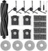 X40 Ultra Accessories Kit for Dreame L40 Ultra,X40 Master& MOVA P10/P50 Pro Ultra Replacement Parts-1 Roller Brushes,4 Mop Pads,4 Dust Bags,4 Filters,4 Side Brushes,1 Clean Tools,1 Screwdriver -19Pack