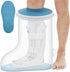 Waterproof Extra Wide Cast Covers for Shower Leg, Extra Large Foot Cast Protector with Non-Slip Bottom, Reable Leg Cast Cover for Pl Size Adults Large Casts Surgery Shower Boots