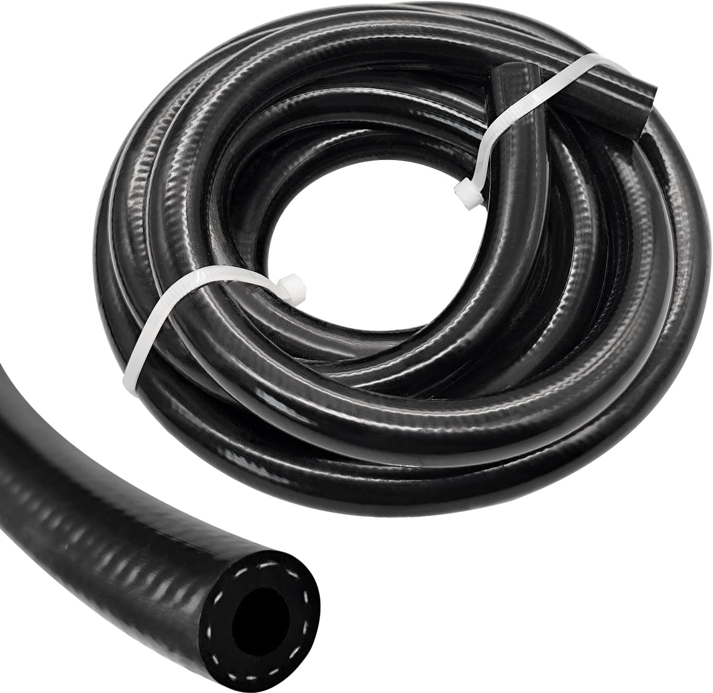 3/4 Inch(19mm) ID Fuel Line Hose Ph Lock NBR Rubber Hose Line 300PSI for Automotive Engines Systems (5FT)