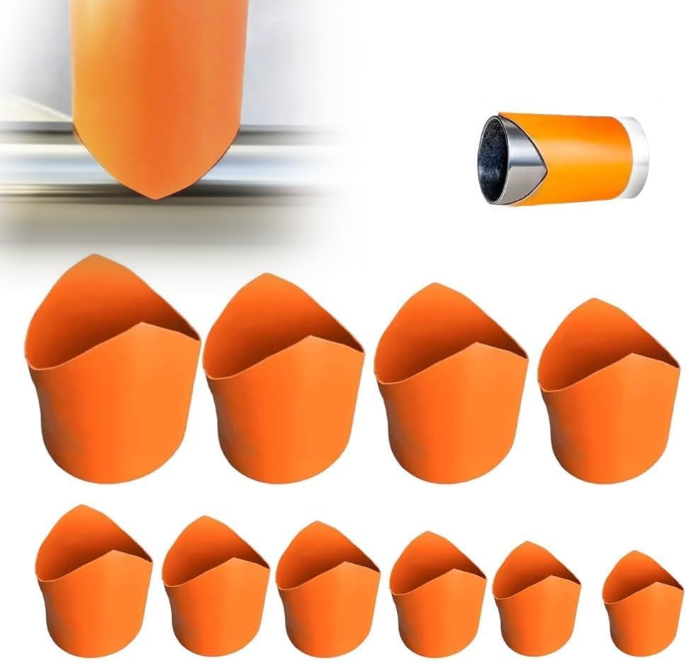 Precision Pipe Saddle Template Cutting Guide, 2025 New Plumbing Pipe Insulation Cutting Kit for Welding and Installation, Accurate Arc Edge Contour Cut Guides for DIY Users (10pcs, DN20mm - DN200mm)