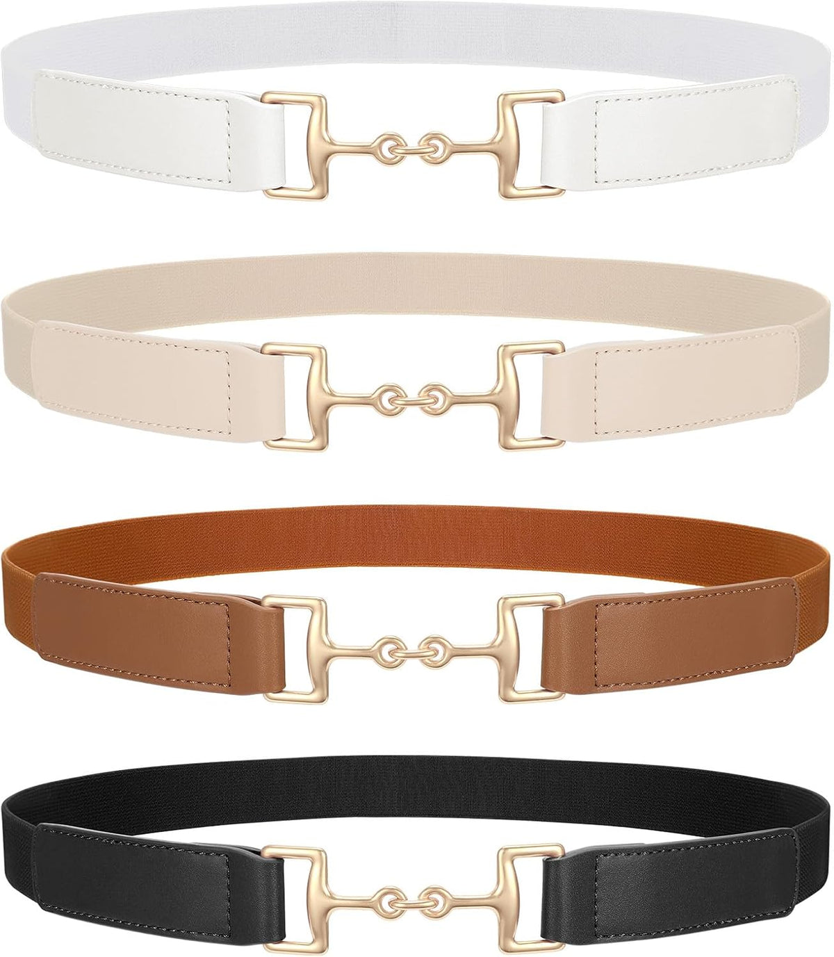 Belts for Women Adjtable Skinny Elastic Belt for Dresses