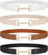 Belts for Women Adjtable Skinny Elastic Belt for Dresses